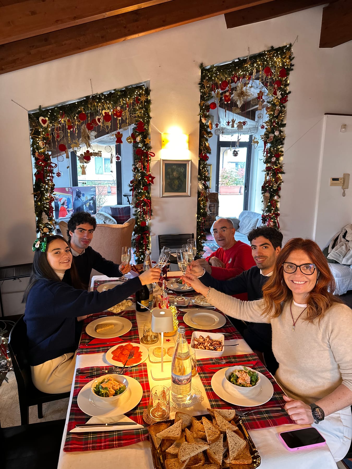 Silvia con la sua famiglia